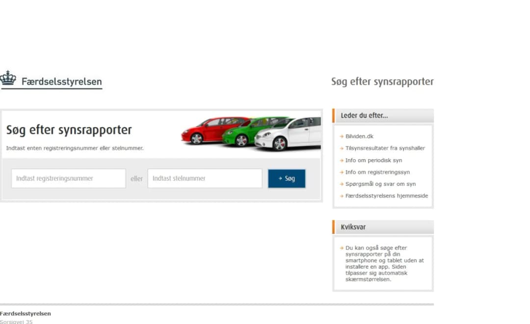 Historia auta z Danii - sprawdzenie auta po VIN, auta z Danii, przebieg, samochody z Duńskich stron