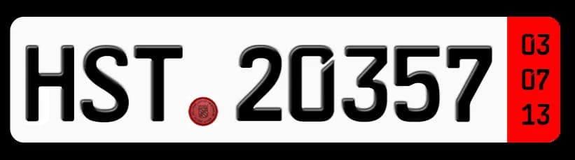 Czerwone tablice rejestracyjne - Blachy tymczasowe, Tablice próbne, Wydział komunikacji