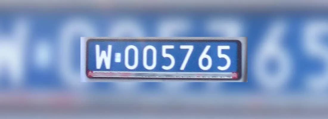 Tablice rejestracyjne dyplomatyczne w Polsce - Niebieskie tablice rejestracyjne, rejestracje dyplomatyczne